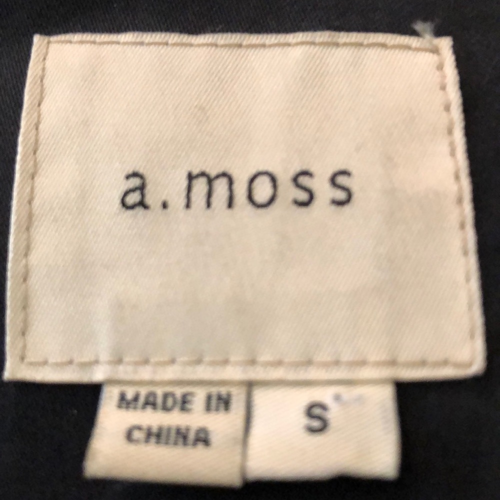 a moss Embroidered Bomber Jacket Sz S - Picture 4 of 5